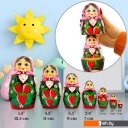 Развивающие игрушки Брестская Фабрика Сувениров Девушка с клубникой и в розовом платке (набор 7 шт)