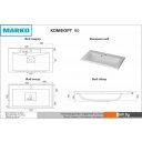 Умывальники Marko Комфорт 80