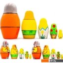 Развивающие игрушки Брестская Фабрика Сувениров Пасхальные зайцы (набор 5 шт)