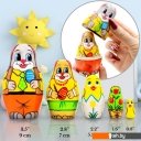 Развивающие игрушки Брестская Фабрика Сувениров Пасхальные зайцы (набор 5 шт)