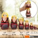 Развивающие игрушки Брестская Фабрика Сувениров Девушка в норвежском традиционном костюме (набор 7 шт)