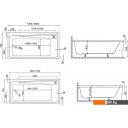 Ванны Polimat Elza 170x75 (c ножками)