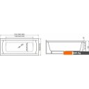 Ванны Polimat Ines 170x75 (с ножками)