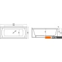 Ванны Polimat Ines 190x90 00085 (с ножками)