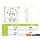 Вытяжная и приточная вентиляция airRoxy dRim 100DTS-C187