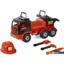 Каталки, педальные машинки Полесье 200-02 Mammoet+каска+совок+грабли+лопата [57082]