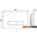 Клавиши и системы смыва OLI Glam OliPure 139179 (глянцевый хром)
