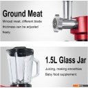 Кухонные комбайны, машины и планетарные миксеры Sonifer SF-8076 (красный)