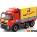 Игрушечный транспорт Полесье Volvo автомобиль бортовой тентовый 9548