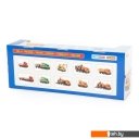 Игрушечный транспорт Полесье Volvo автомобиль бортовой тентовый с прицепом 9517