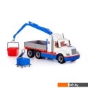 Игрушечный транспорт Полесье Майк автомобиль-кран с манипулятором 94308