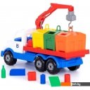 Игрушечный транспорт Полесье Сталкер автомобиль-контейнеровоз 90379 (белый/синий/красный)