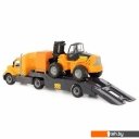 Игрушечный транспорт Полесье Майк автомобиль-трейлер+автокар+конструктор 30 эл. 55705