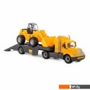 Игрушечный транспорт Полесье Майк автомобиль-трейлер + трактор-погрузчик 55736