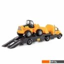 Игрушечный транспорт Полесье Майк автомобиль-трейлер + трактор-погрузчик 58591