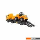 Игрушечный транспорт Полесье Volvo автомобиль-трейлер + трактор-погрузчик 9616