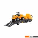 Игрушечный транспорт Полесье Volvo автомобиль-трейлер + трактор-погрузчик 9616