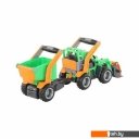 Игрушечный транспорт Полесье ГрипТрак трактор-погрузчик с полуприцепом 48431