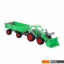 Игрушечный транспорт Полесье Фермер-техник трактор-погрузчик с прицепом 8817