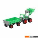 Игрушечный транспорт Полесье Фермер-техник трактор-погрузчик с прицепом 8817