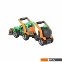 Игрушечный транспорт Полесье ГрипТрак трактор-погрузчик с цистерной 48424