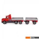 Игрушечный транспорт Полесье Майк автомобиль бортовой с прицепом 55545