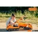 Игрушечный транспорт Полесье Volvo автомобиль-самосвал с полуприцепом 58393