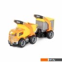Игрушечный транспорт Полесье ГрипТрак автомобиль-самосвал с полуприцепом 37466