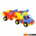 Игрушечный транспорт Полесье КонсТрак автомобиль-самосвал с полуприцепом 0360