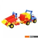 Игрушечный транспорт Полесье КонсТрак автомобиль-самосвал с полуприцепом 0360