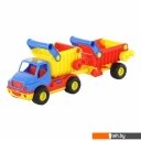 Игрушечный транспорт Полесье КонсТрак автомобиль-самосвал с полуприцепом 37718