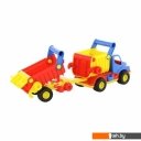 Игрушечный транспорт Полесье КонсТрак автомобиль-самосвал с полуприцепом 37718