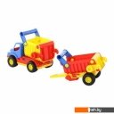 Игрушечный транспорт Полесье КонсТрак автомобиль-самосвал с полуприцепом 37718