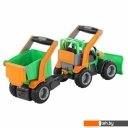 Игрушечный транспорт Полесье ГрипТрак трактор снегоуборочный с полуприцепом 48400