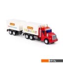 Игрушечный транспорт Полесье Профи с прицепом 92571 (красный/белый)