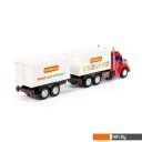 Игрушечный транспорт Полесье Профи с прицепом 92571 (красный/белый)