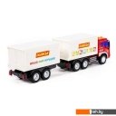 Игрушечный транспорт Полесье Сити с прицепом 93134 (красный/белый)