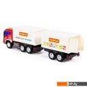 Игрушечный транспорт Полесье Сити с прицепом 93134 (красный/белый)