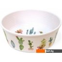 Миски, поилки, кормушки для животных TarHong Cactus PDR5067PBSC (белый с рисунком)