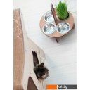 Миски, поилки, кормушки для животных Чешир Фуршет 4 миски (бежевый)