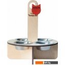 Миски, поилки, кормушки для животных Чешир Фуршет 4 миски (бежевый)