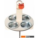 Миски, поилки, кормушки для животных Чешир Фуршет 4 миски (бежевый)