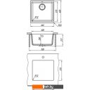 Кухонные мойки Florentina Вега 400 (бежевый)