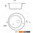 Кухонные мойки Gerhans A05 (графит)