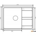 Кухонные мойки Zorg Apollo 65 (черный оникс)