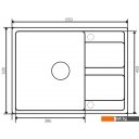 Кухонные мойки Zorg Apollo 65 (черный опал)