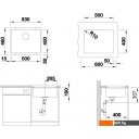 Кухонные мойки Zorg Subline 50 (черный оникс)