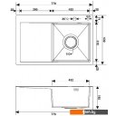 Кухонные мойки РМС MRK-7851R (с дозатором)