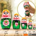 Развивающие игрушки Брестская Фабрика Сувениров В розовом платке и сакурой (набор 5 шт)