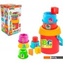 Развивающие игрушки Dede Логическая пирамидка стаканчики в ведерке 03466